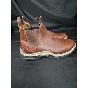 Men’s Wolverine Boots Raider Durashock Romeo Soft Toe Work Pull On Sz 12.